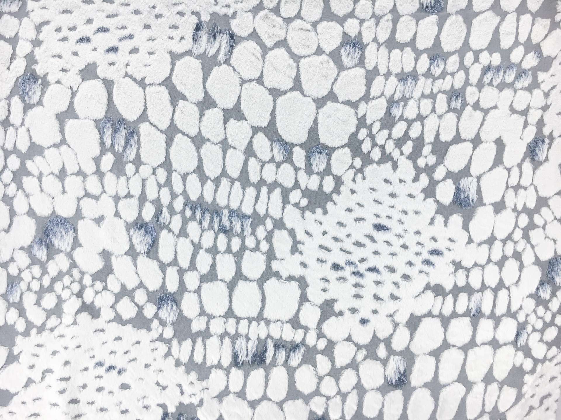 French Silk and Lurex Burnout Velvet with Reptile Patterns 0