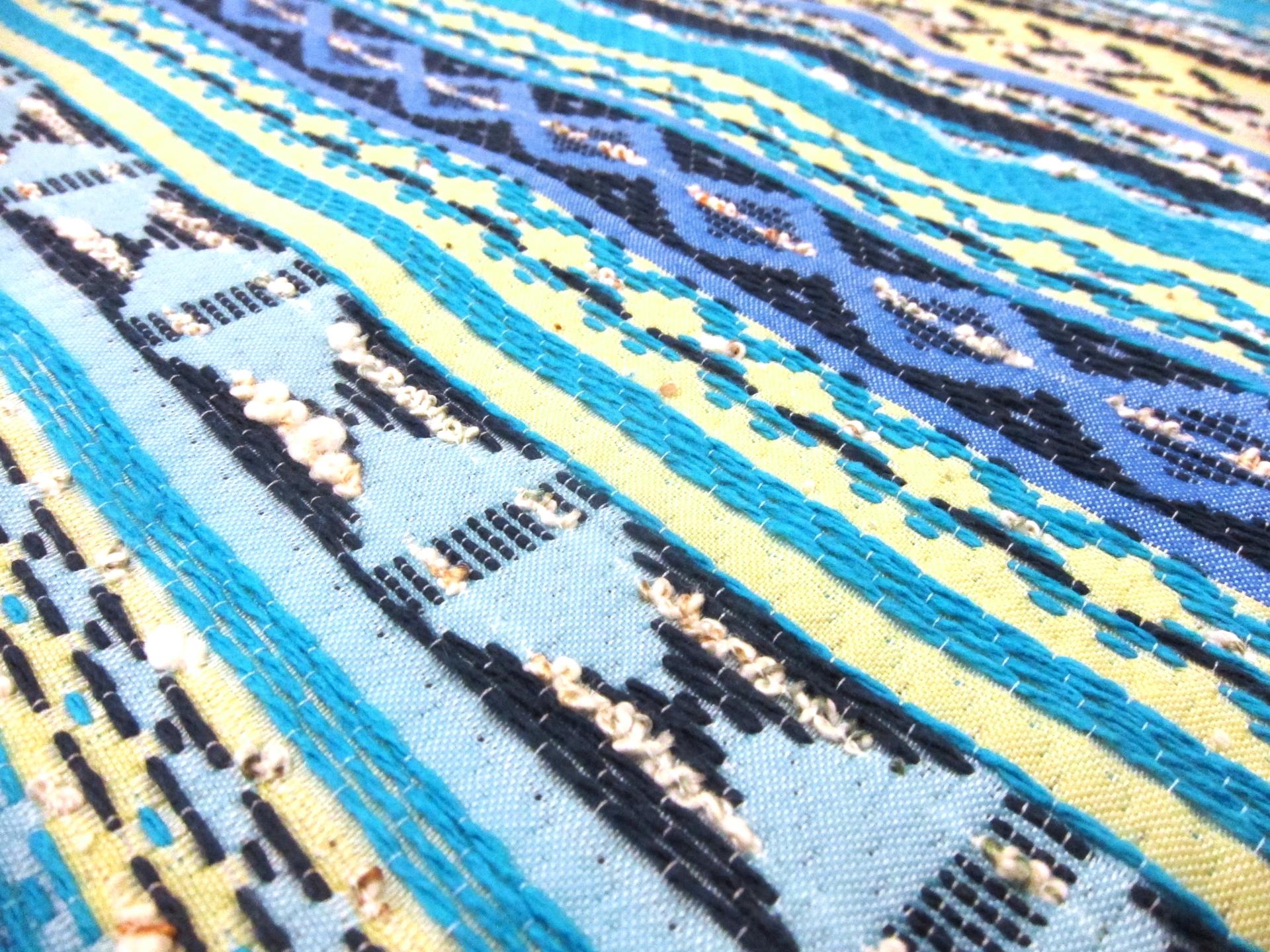 Poly Cotton Blend Ikat Brocade2