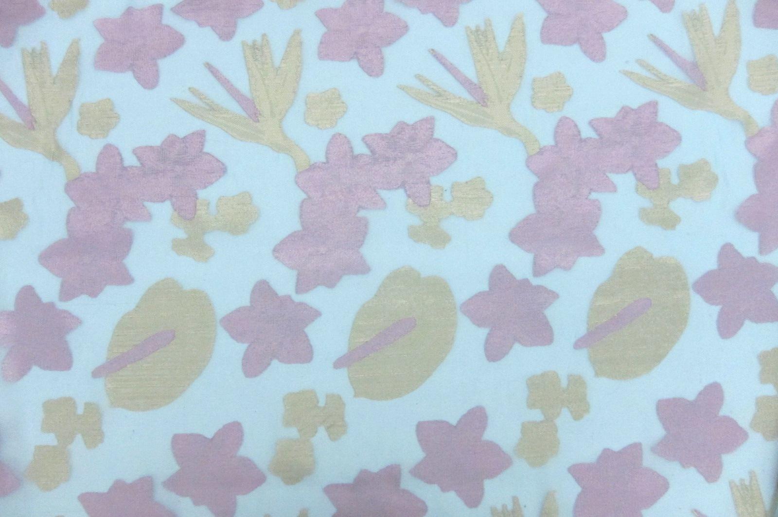 Silk Metallic Fil Coupé Organza0