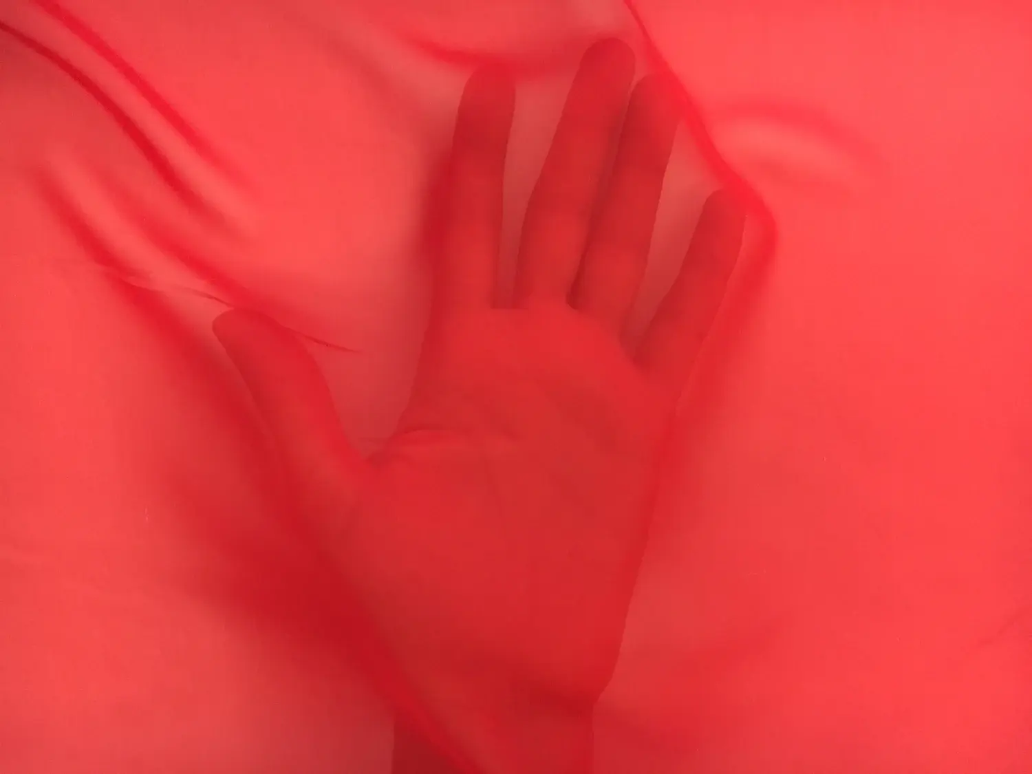 Japanese Polyester Chiffon in Race Car Red2