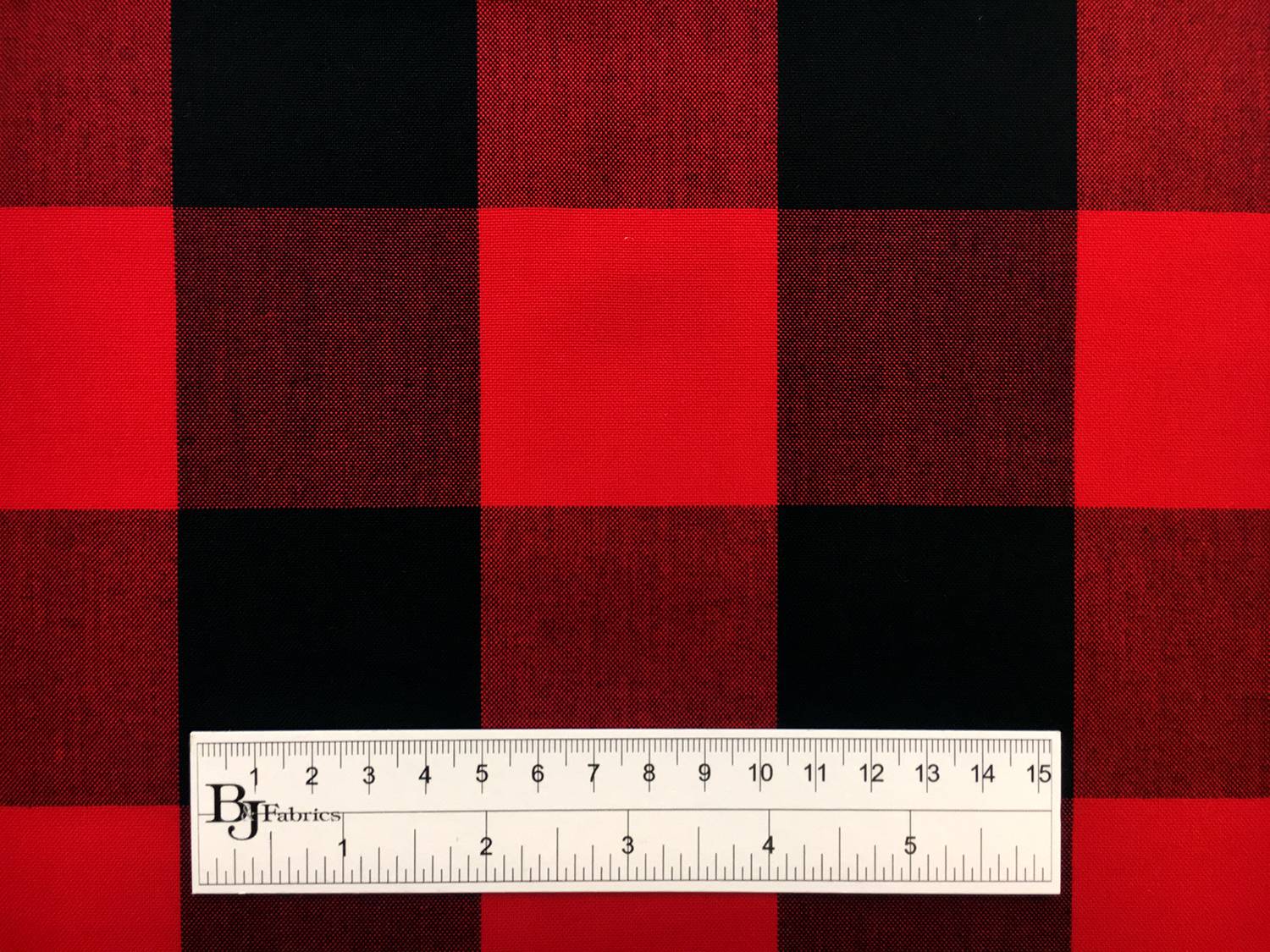 Carolina Cotton Gingham in in Scarlet3