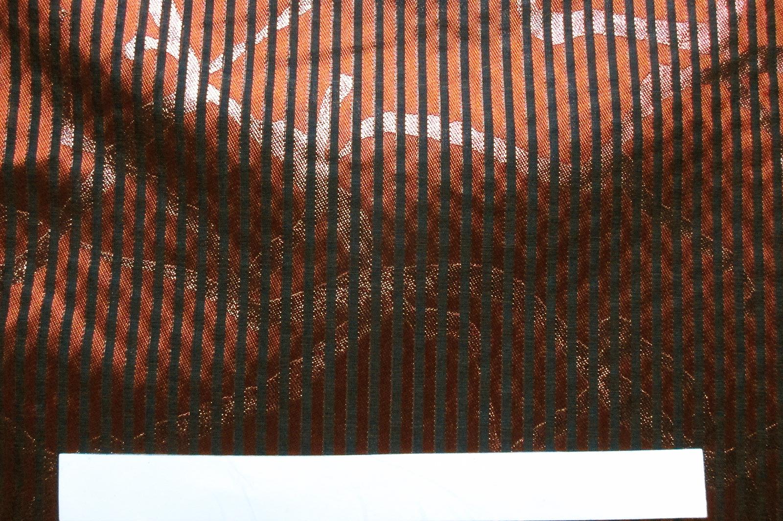 Silk Blend Metallic Stripe Organza1