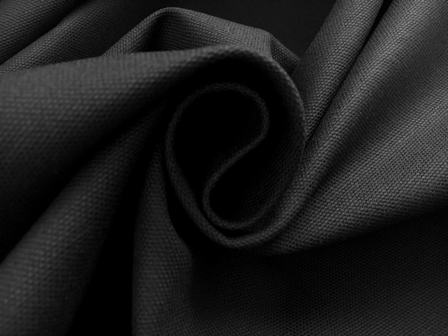 10oz Organic Cotton Canvas in Black1