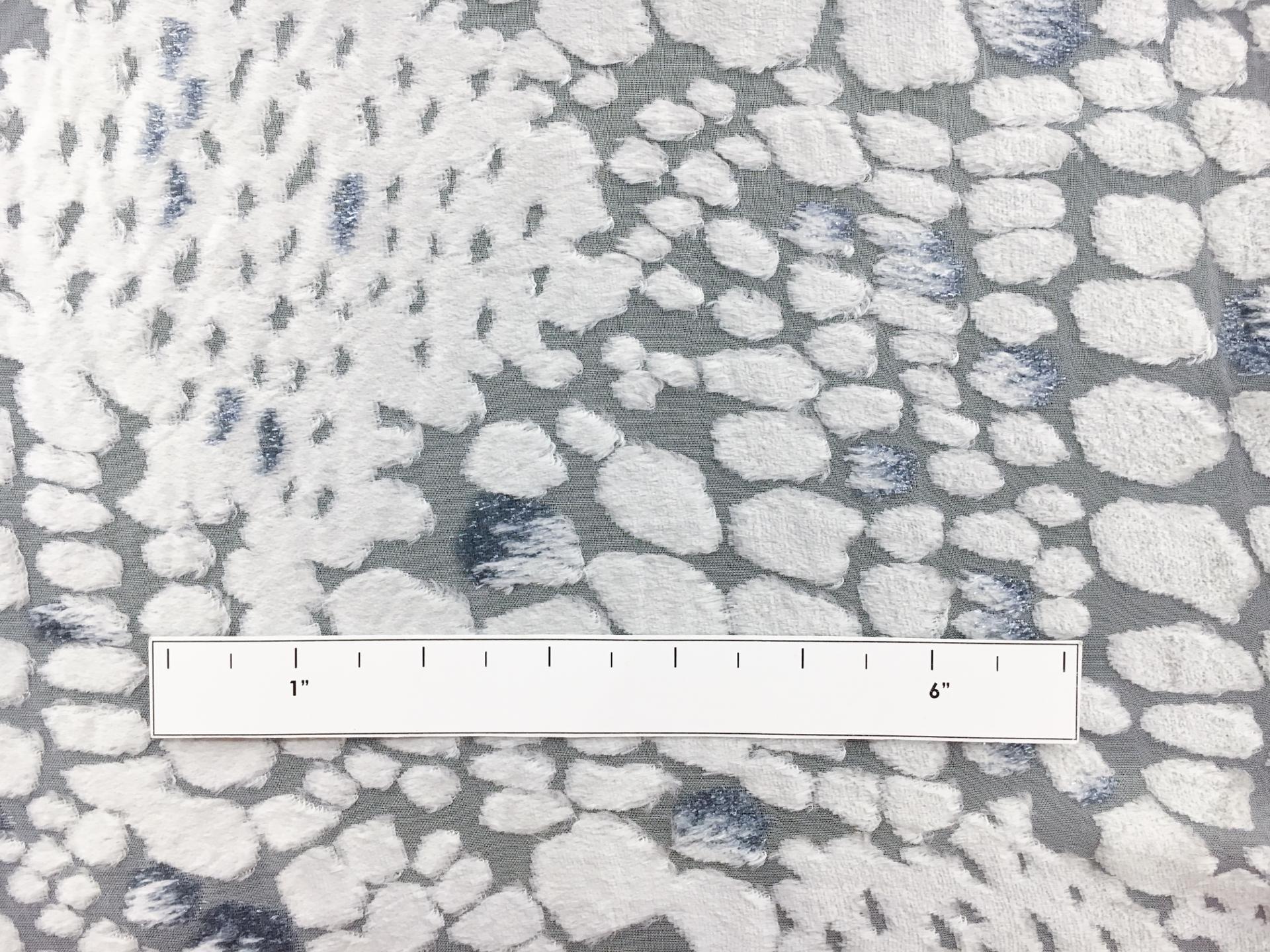 French Silk and Lurex Burnout Velvet with Reptile Patterns 1