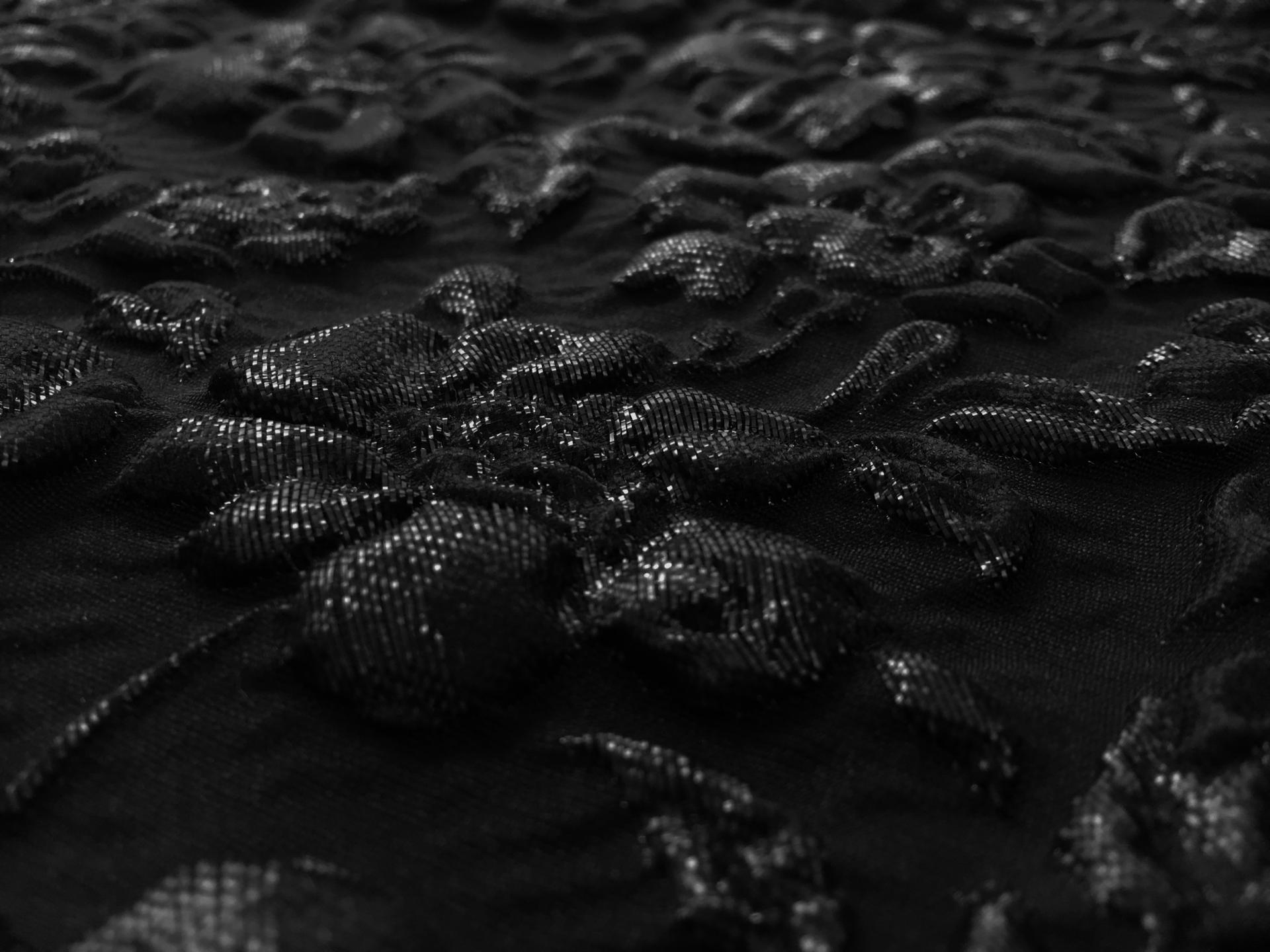 Metallic Cloqué Organza with Floral Motifs2