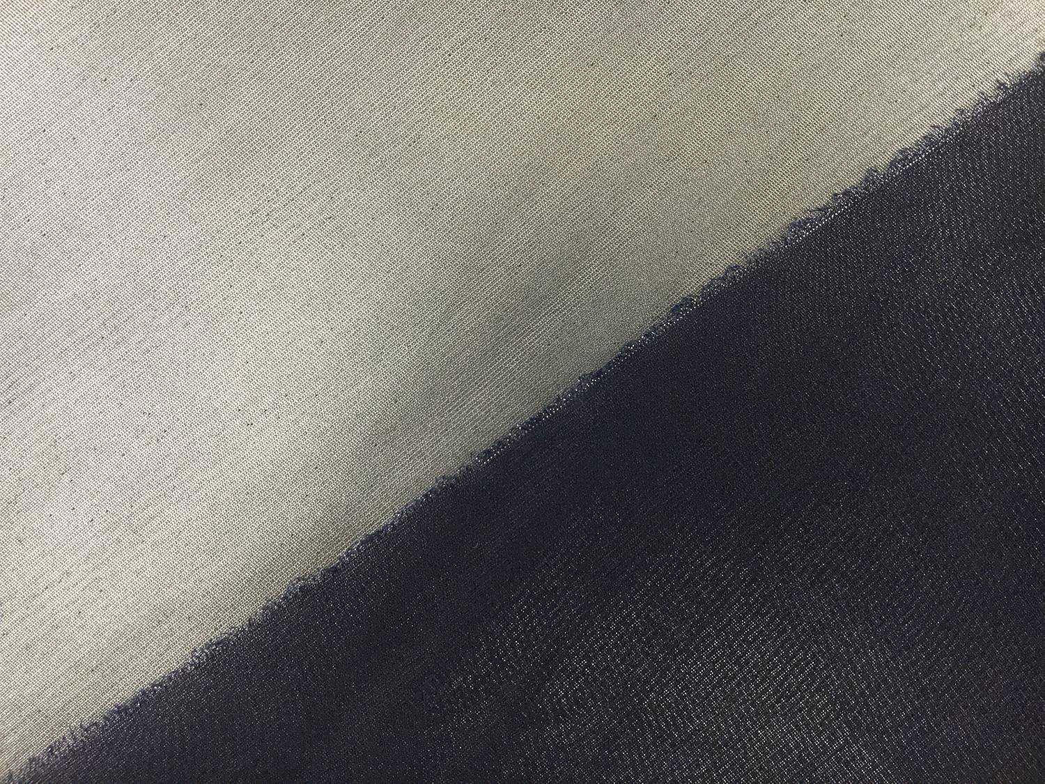 Microfiber Silver Metallic Chiffon in Navy2