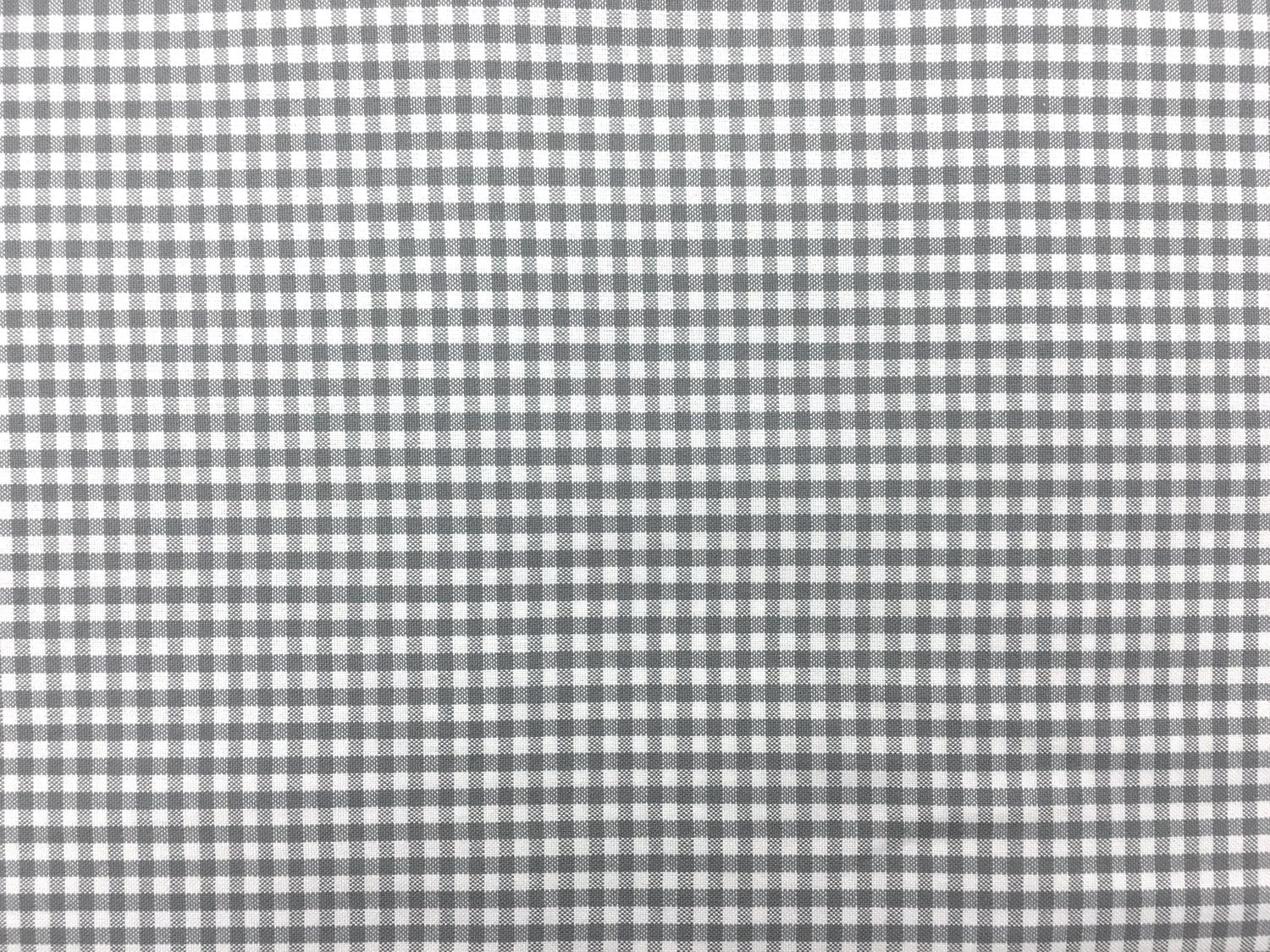 1/8" Cotton Gingham in Silver
