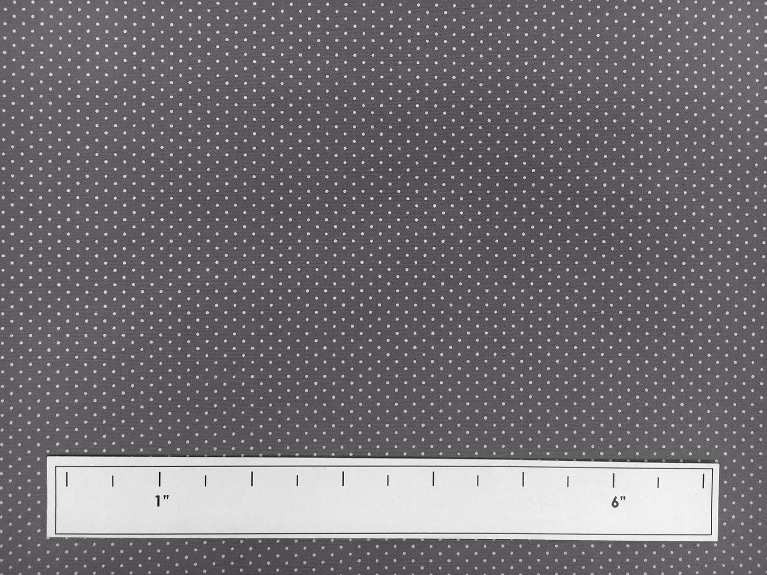 Cotton Broadcloth Petite Dot Print in Grey1