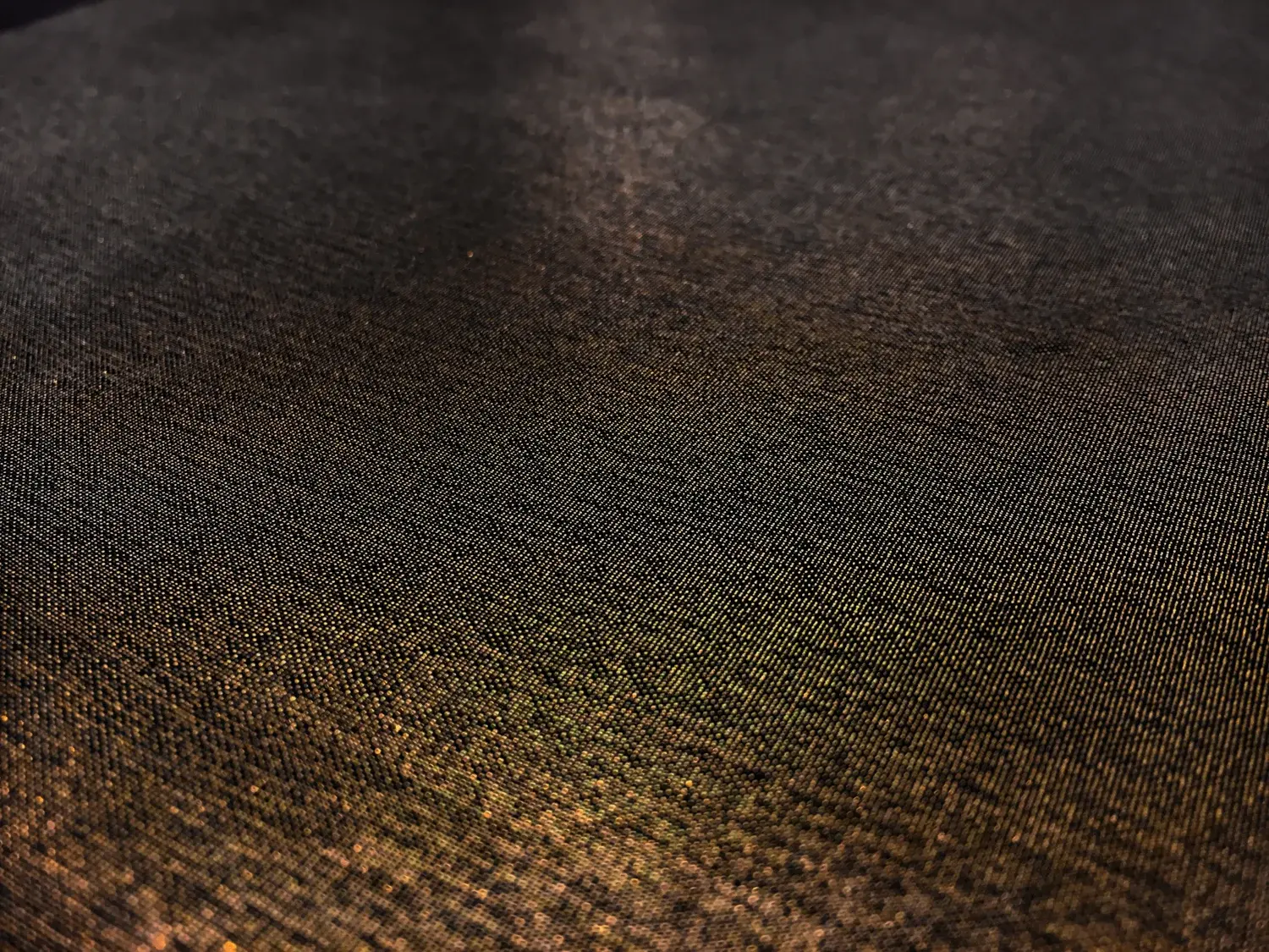 Microfiber Gold Metallic Chiffon in Black2