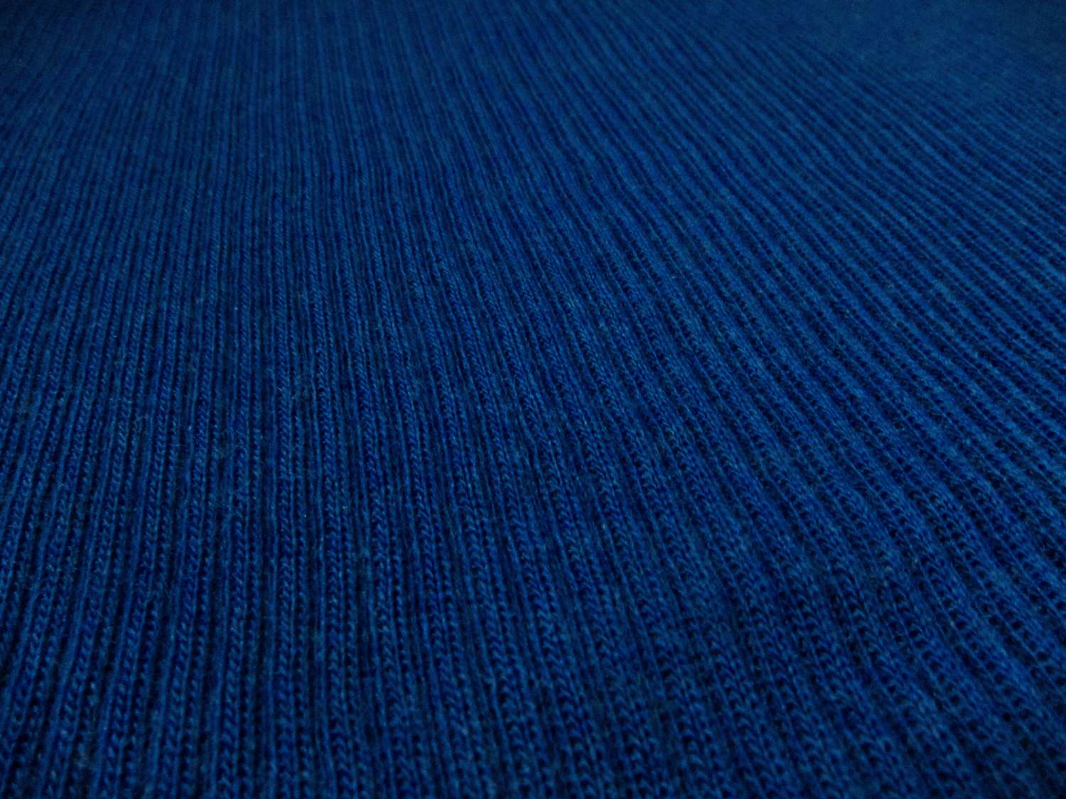 Virgin Wool Rib Knit in Royal0