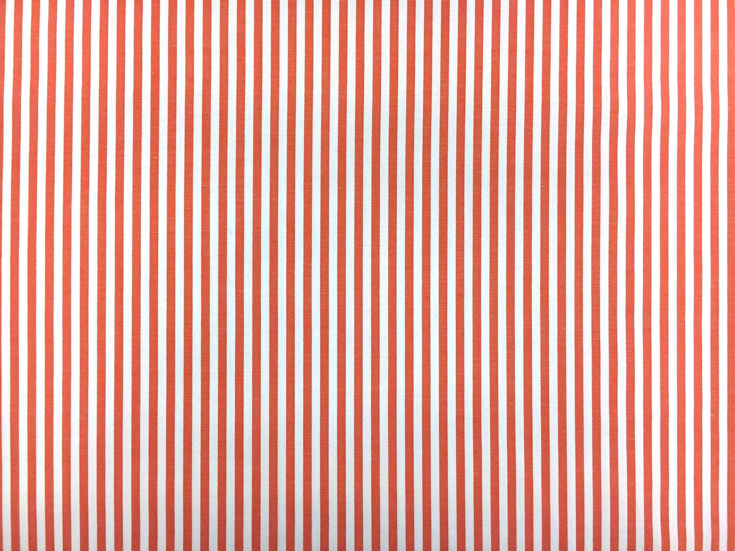 Pima Cotton Shirting Stripe in Orange0