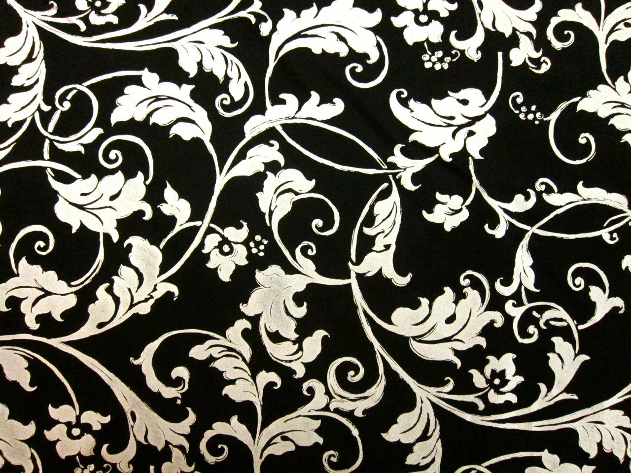 Metallic Printed Light Weight Silk Blend Zibeline0