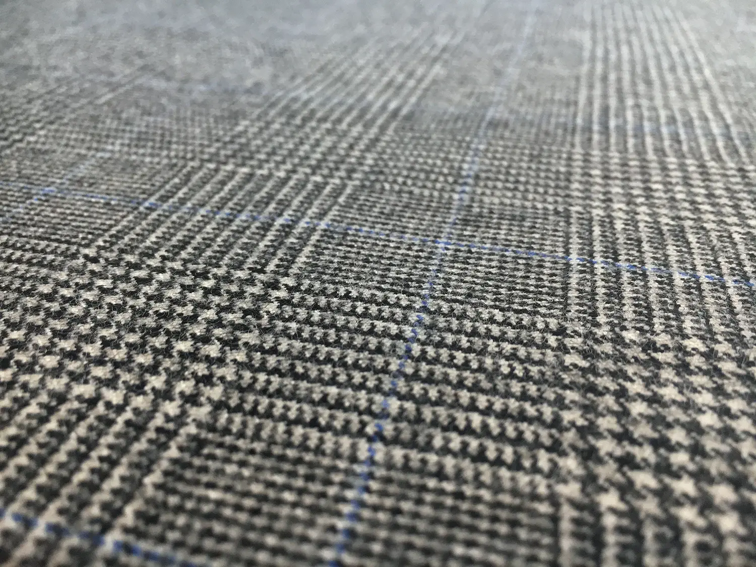 Italian Merino Wool Glen Check Suiting2