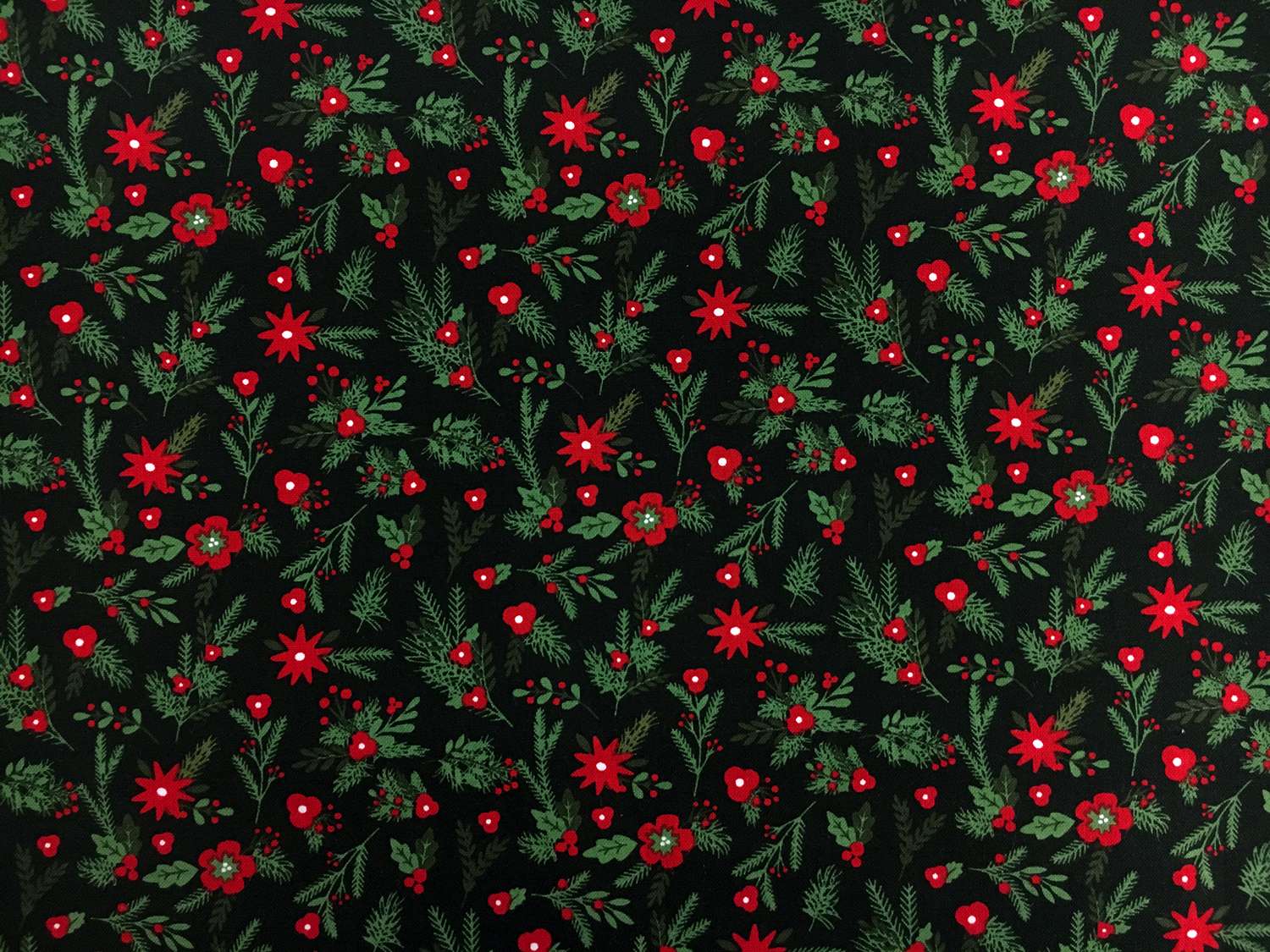Cotton Broadcloth Holiday Print0