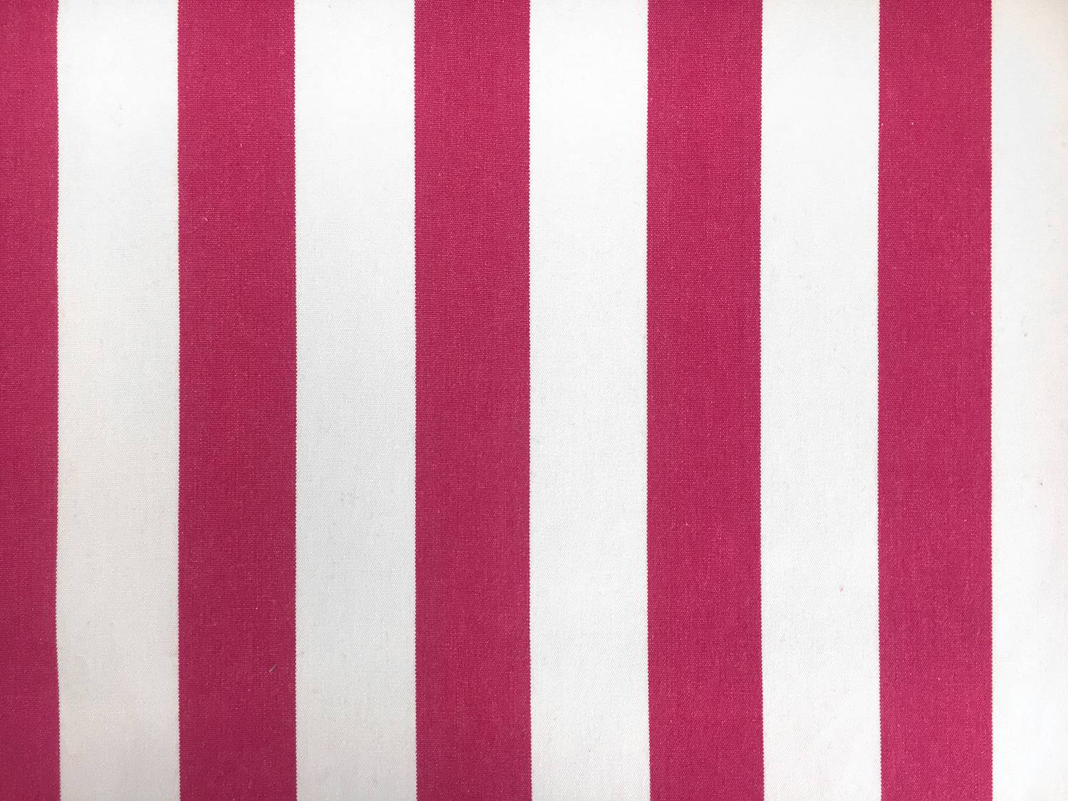 Cotton Upholstery 1.5" Stripe In Fuchsia And White0