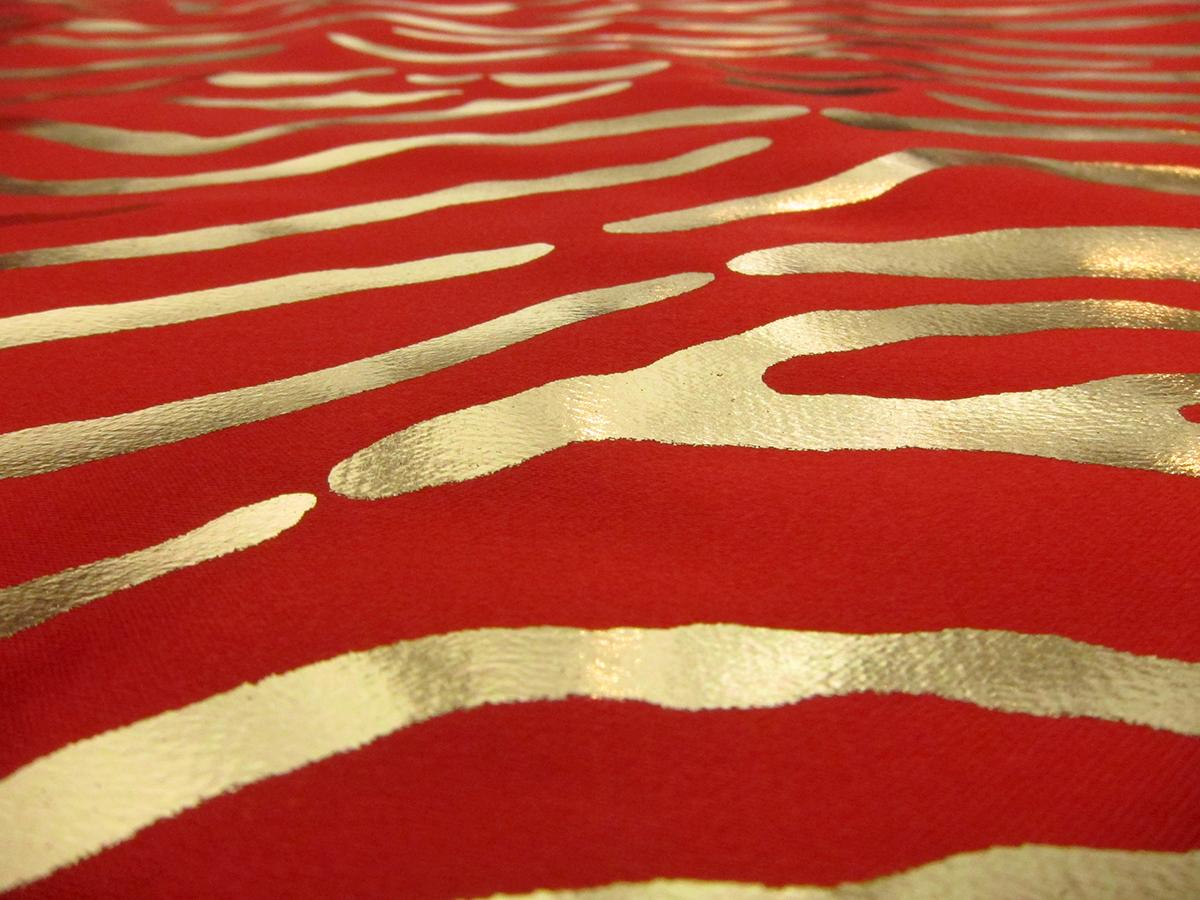 Metallic Printed Silk Charmeuse1