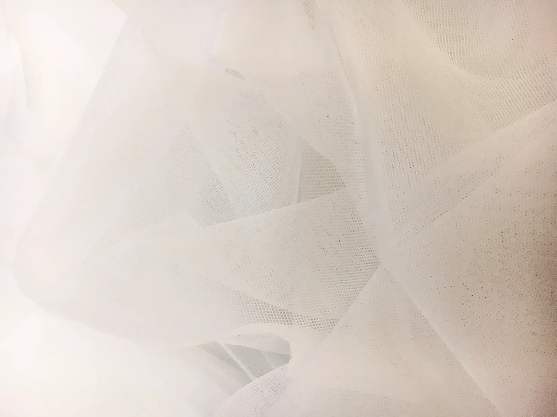 Italian Stretch Nylon Illusion in Avorio0