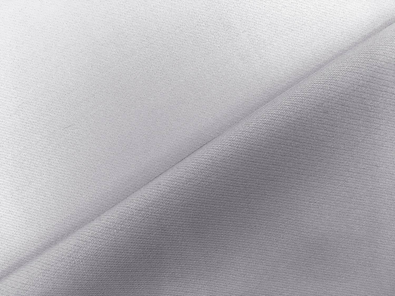Italian Wool Satin Faille in Silver Gray0