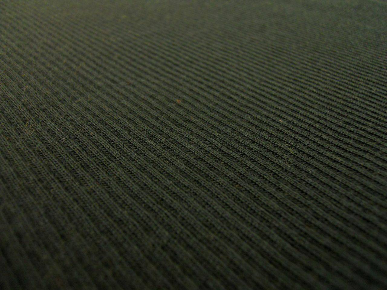 Virgin Wool Rib Knit in Dark Hunter2