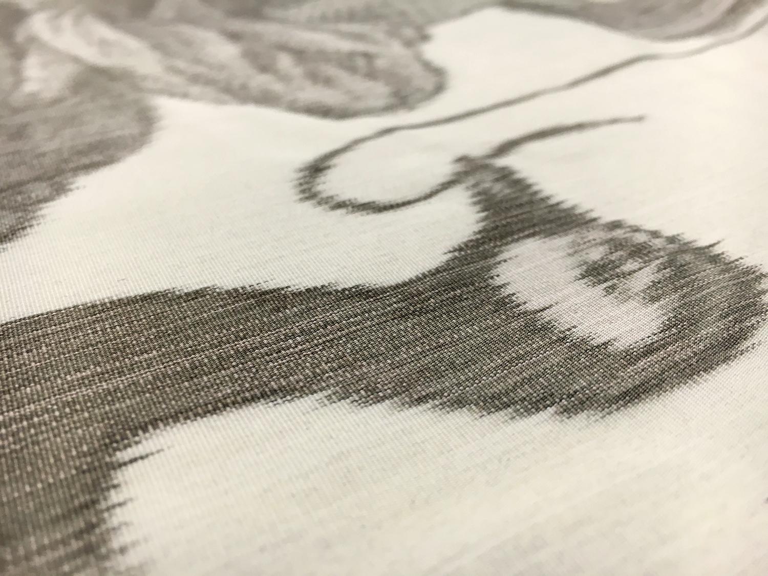 Warp Printed Heavy Silk Taffeta with Provincial Scenes3