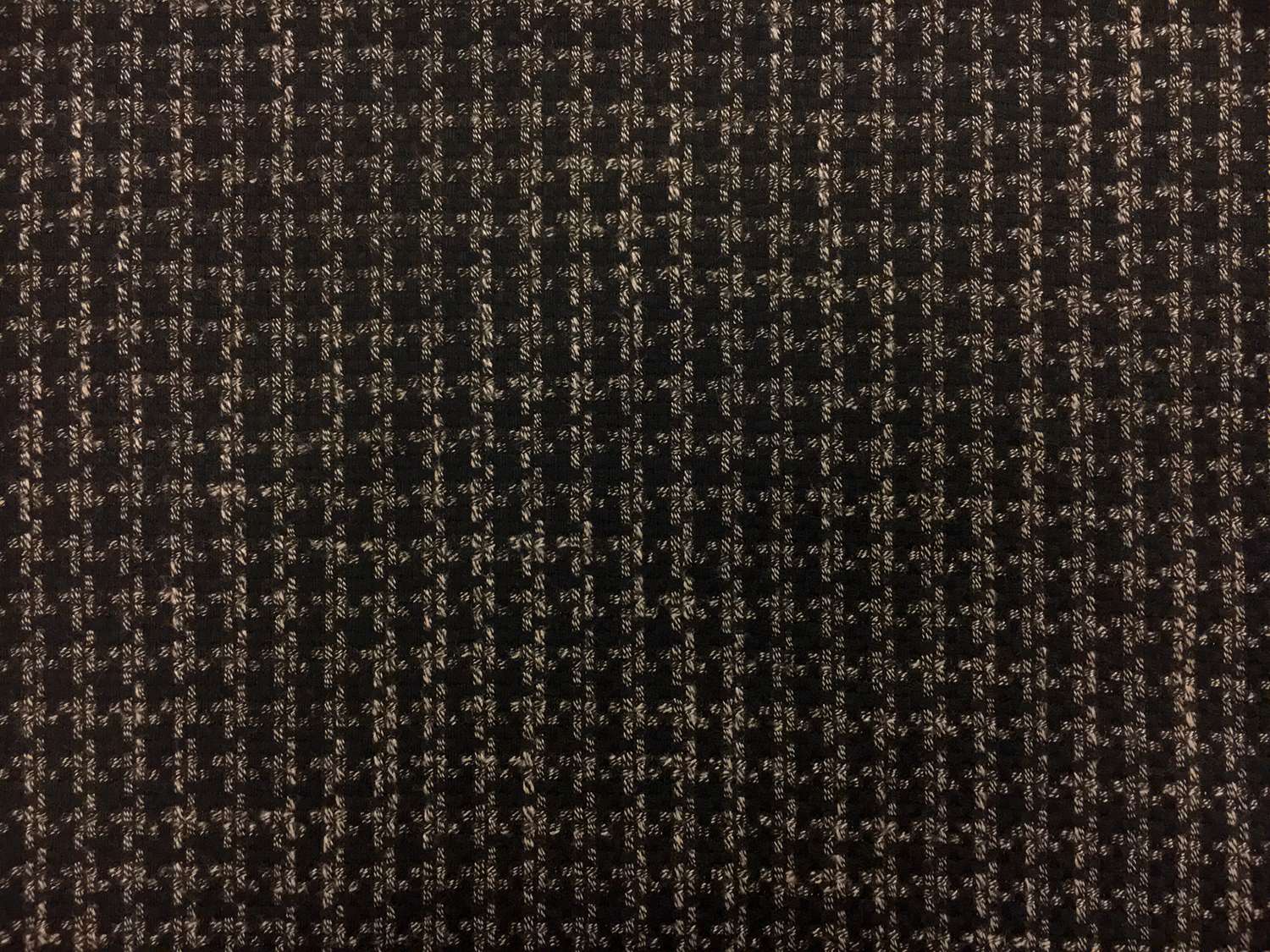 Italian Wool Bamboo Blend Novelty Suiting in Espresso 0