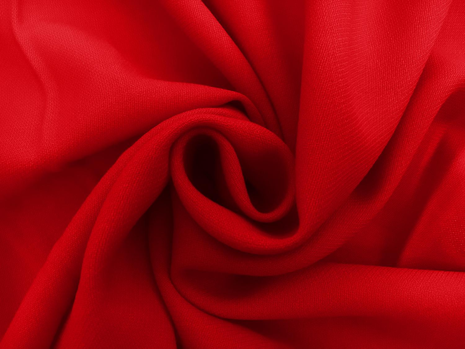 Italian Wool Tricotine in Rosso Corsa1