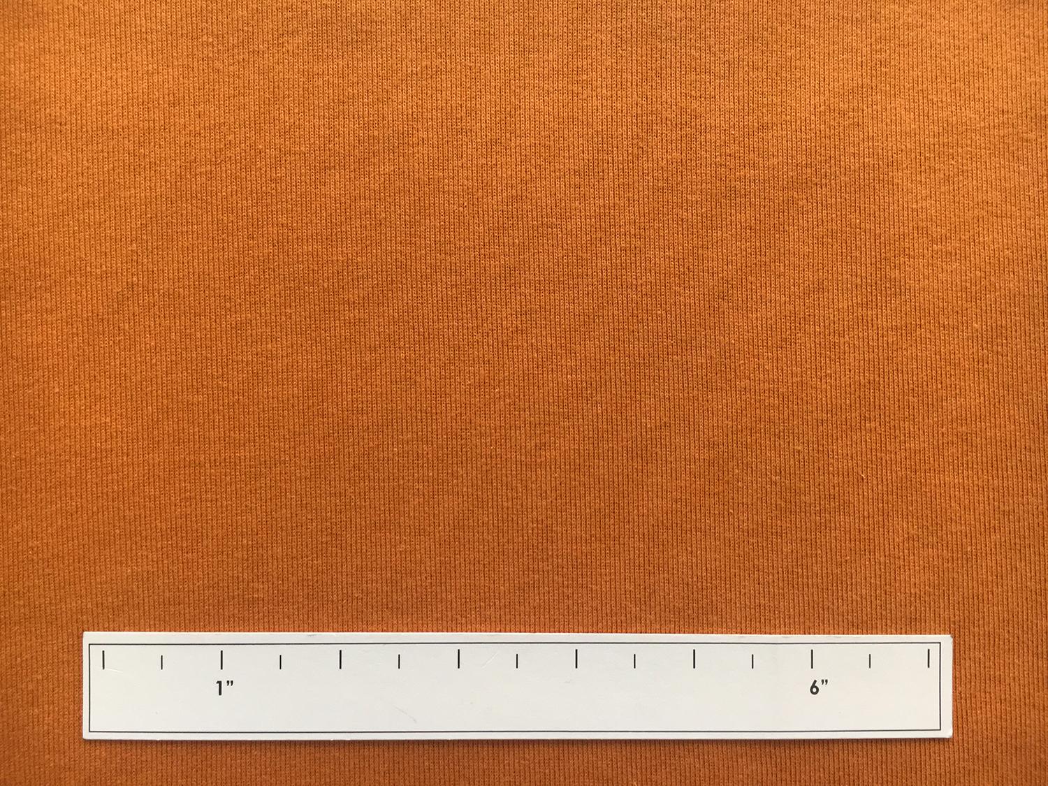 Japanese Cotton Tubular Rib Knit in Pumpkin2