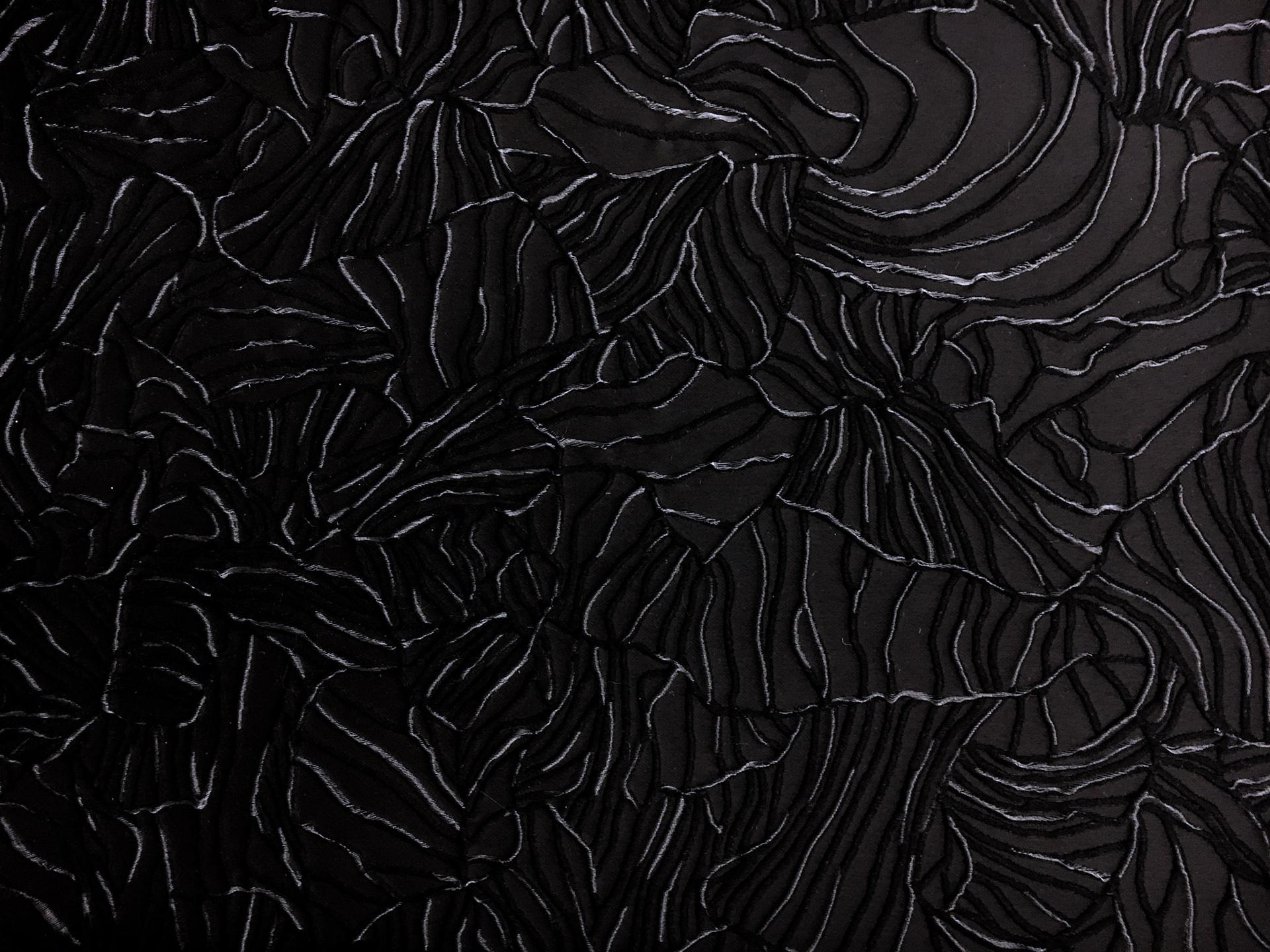 Wool and Polyester Blend Organza Cloqué1