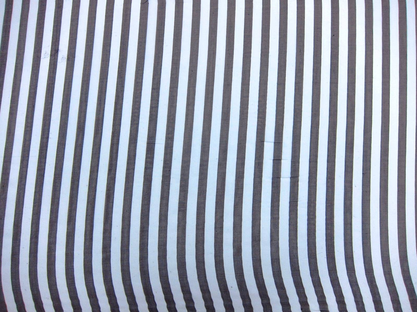 Printed Silk Chiffon Brown Stripes0