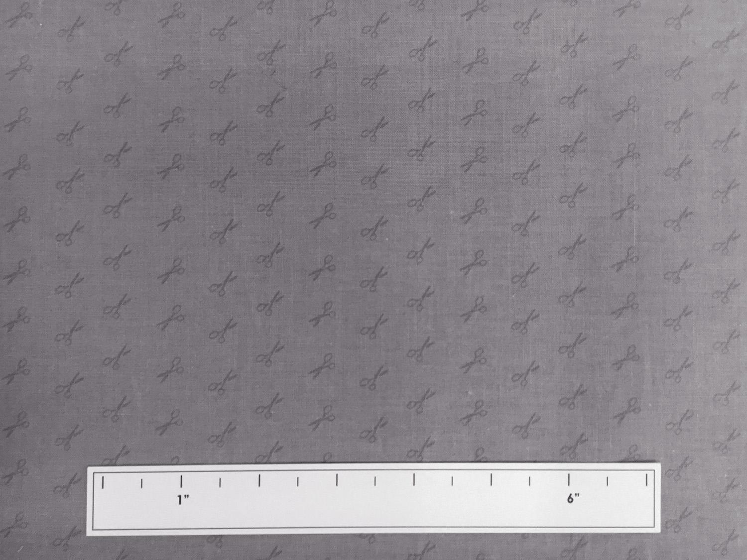 Cotton Broadcloth Little Scissors Print3