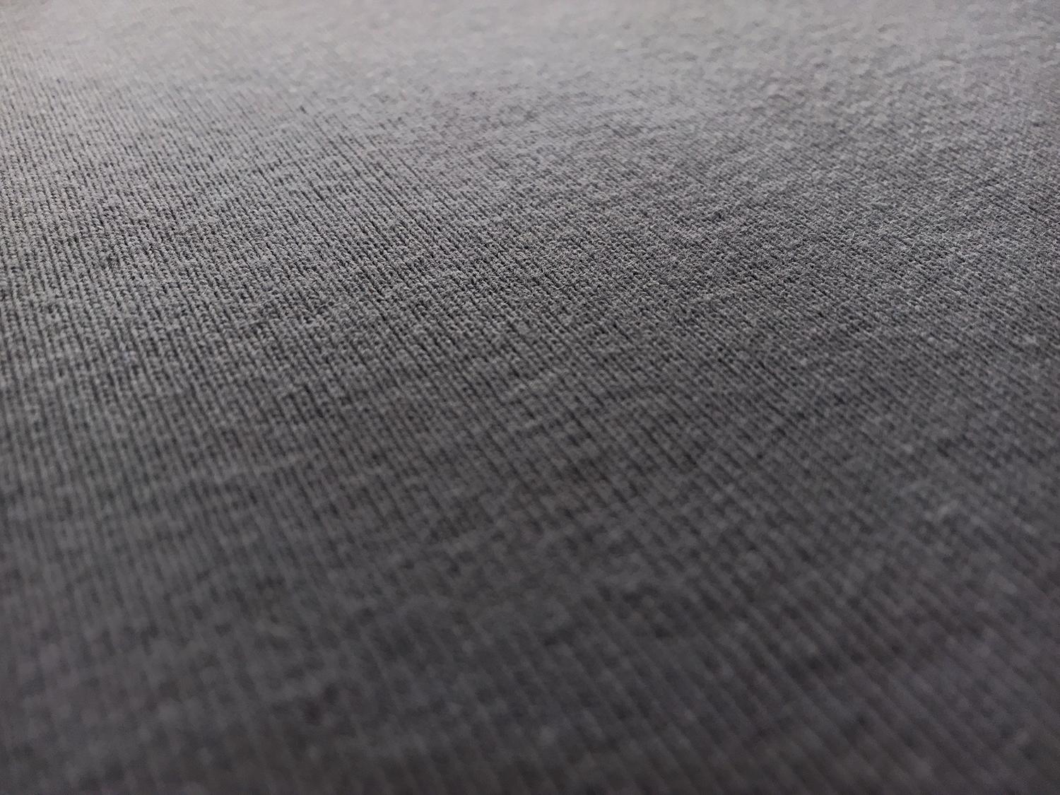 Japanese Cotton Tubular Rib Knit in Graphite0