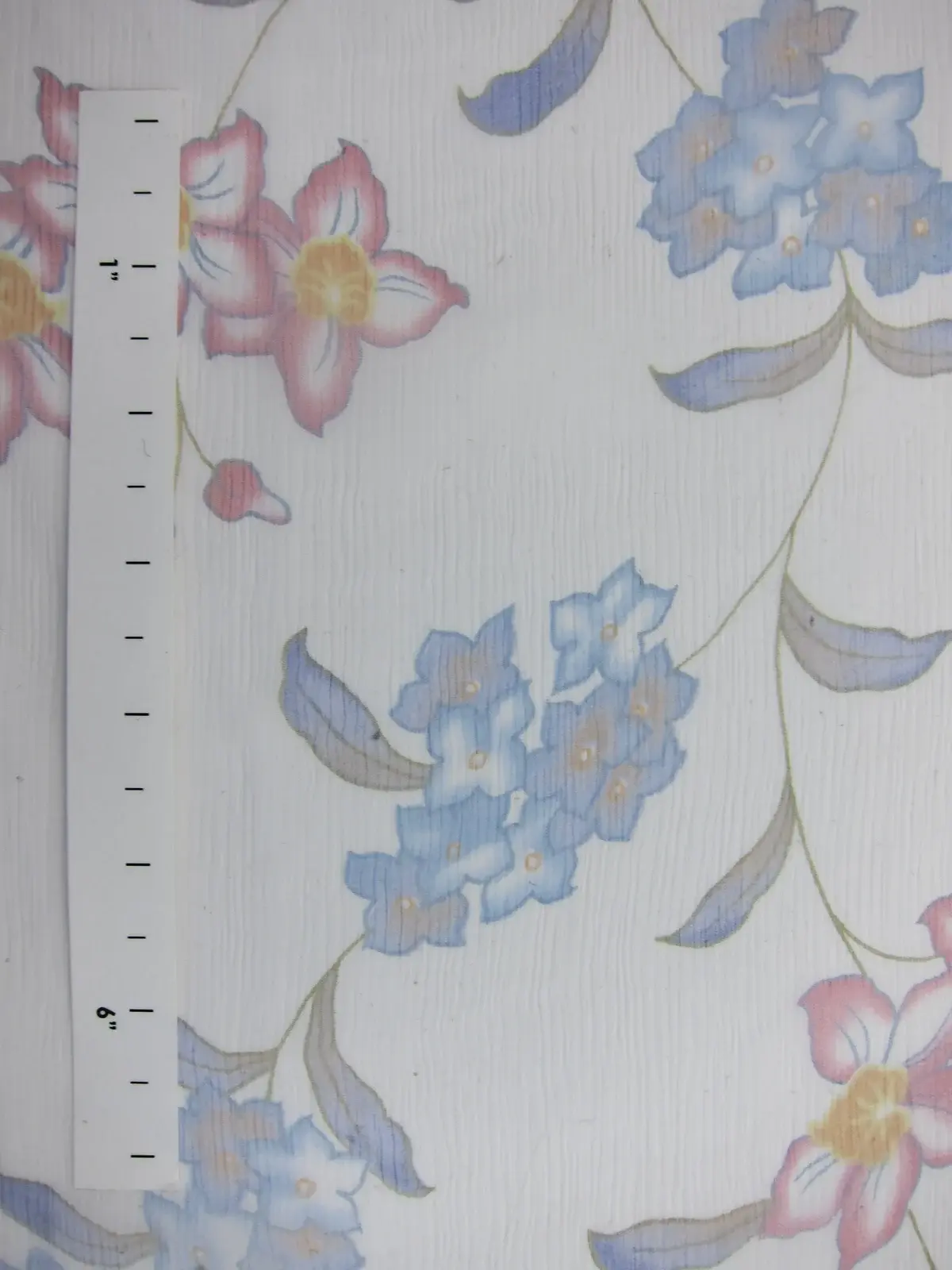 Printed Silk Crinkle Chiffon0