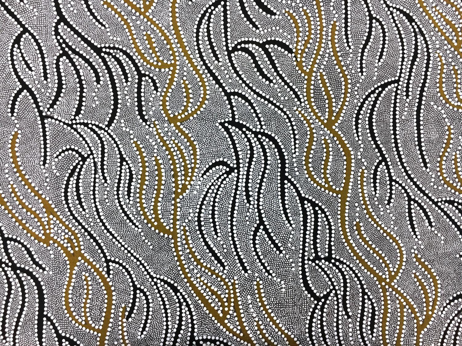 Australian Cotton Print With Aboriginal Motif 0