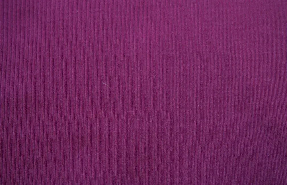 Virgin Wool Rib Knit in Magenta0