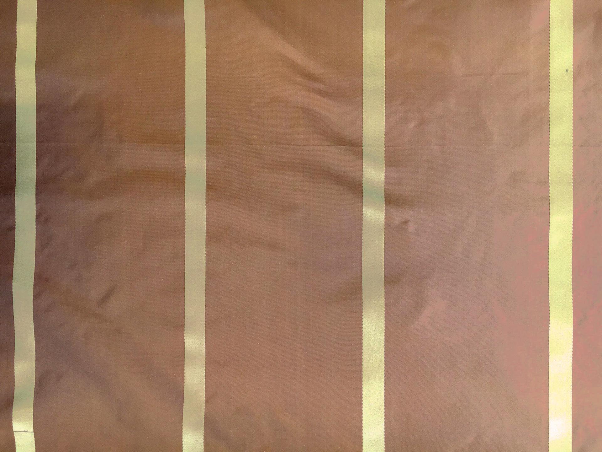 Iridescent Silk Taffeta with Satin Stripes0