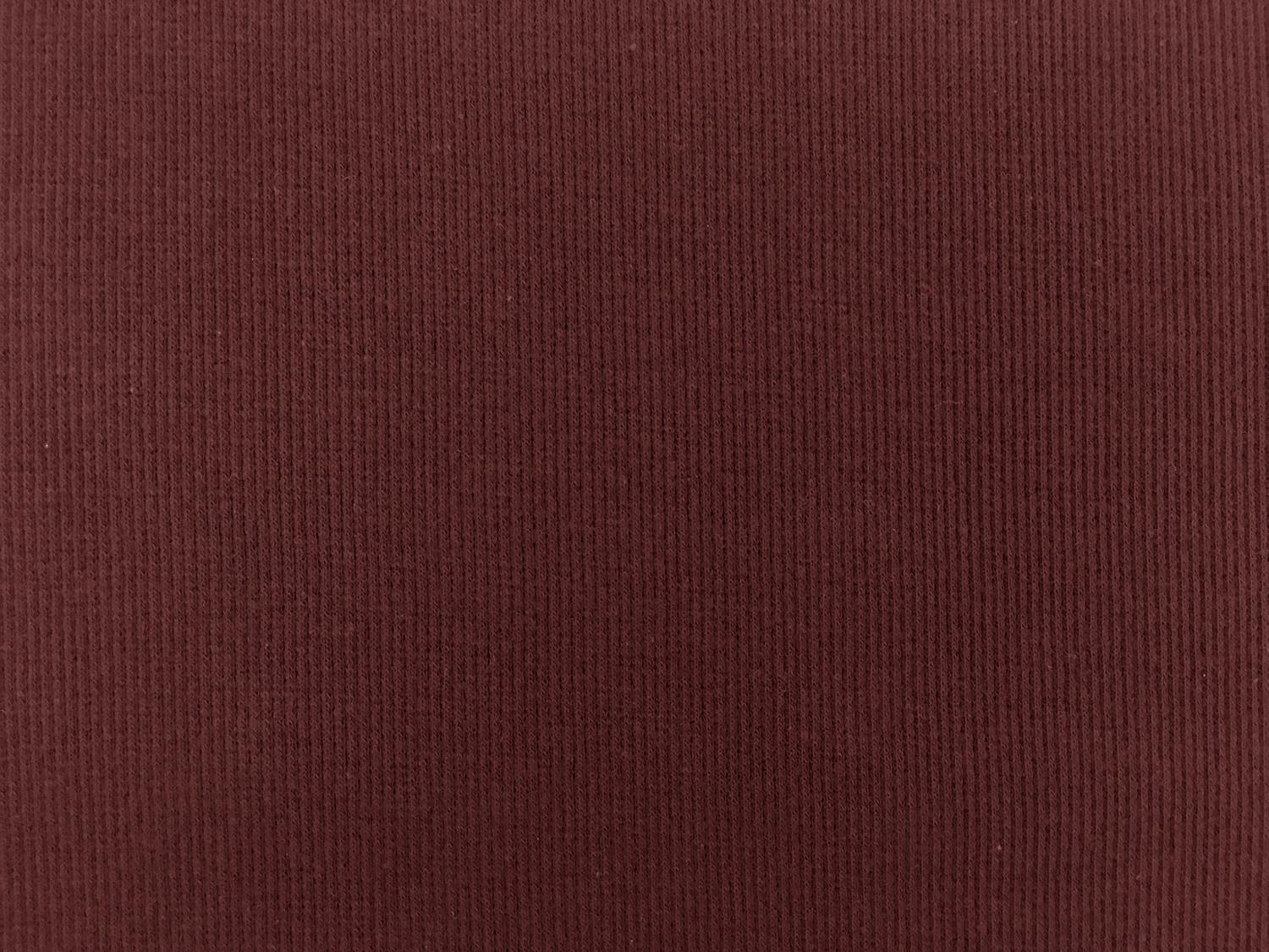 Japanese Cotton Rib Knit in Burgundy