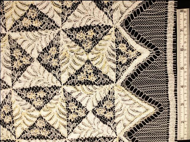 Beaded Embroidered Chantilly Lace0