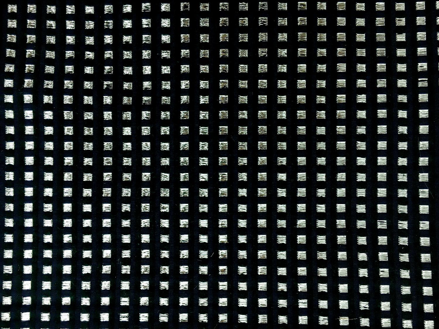 Geometric Brocade with Woven Metallic Squares2