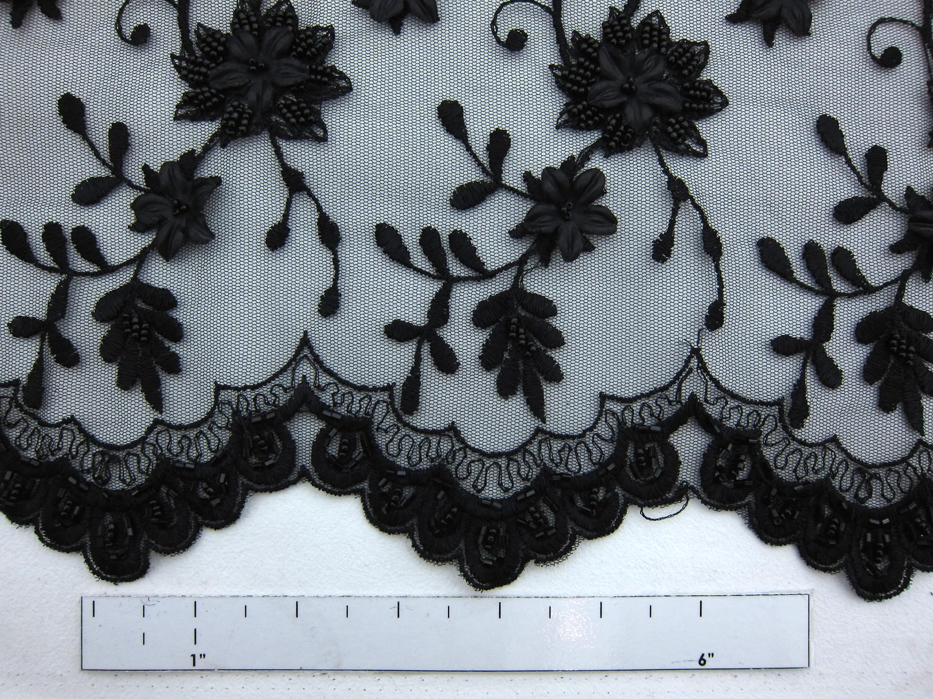 Embroidered Illusion with Appliqué and Beads1