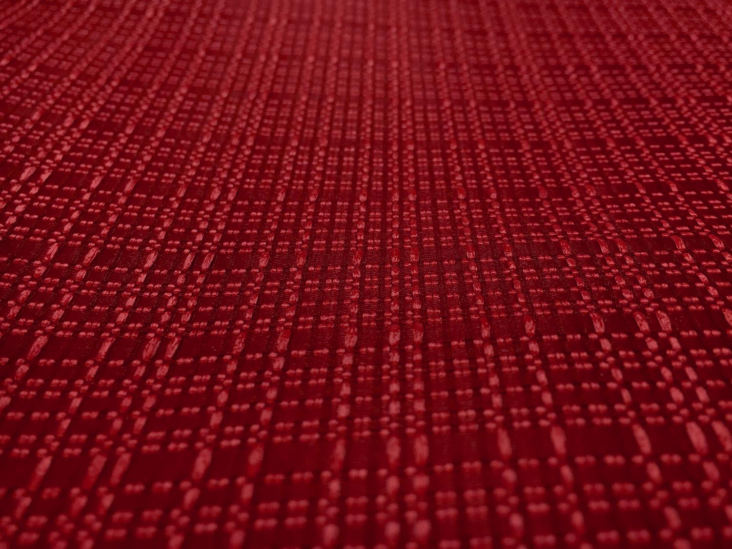 Silk and Viscose Blend Raffia Gazar in Red0