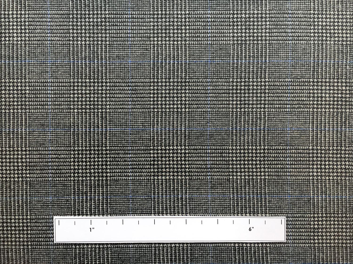 Italian Merino Wool Glen Check Suiting3
