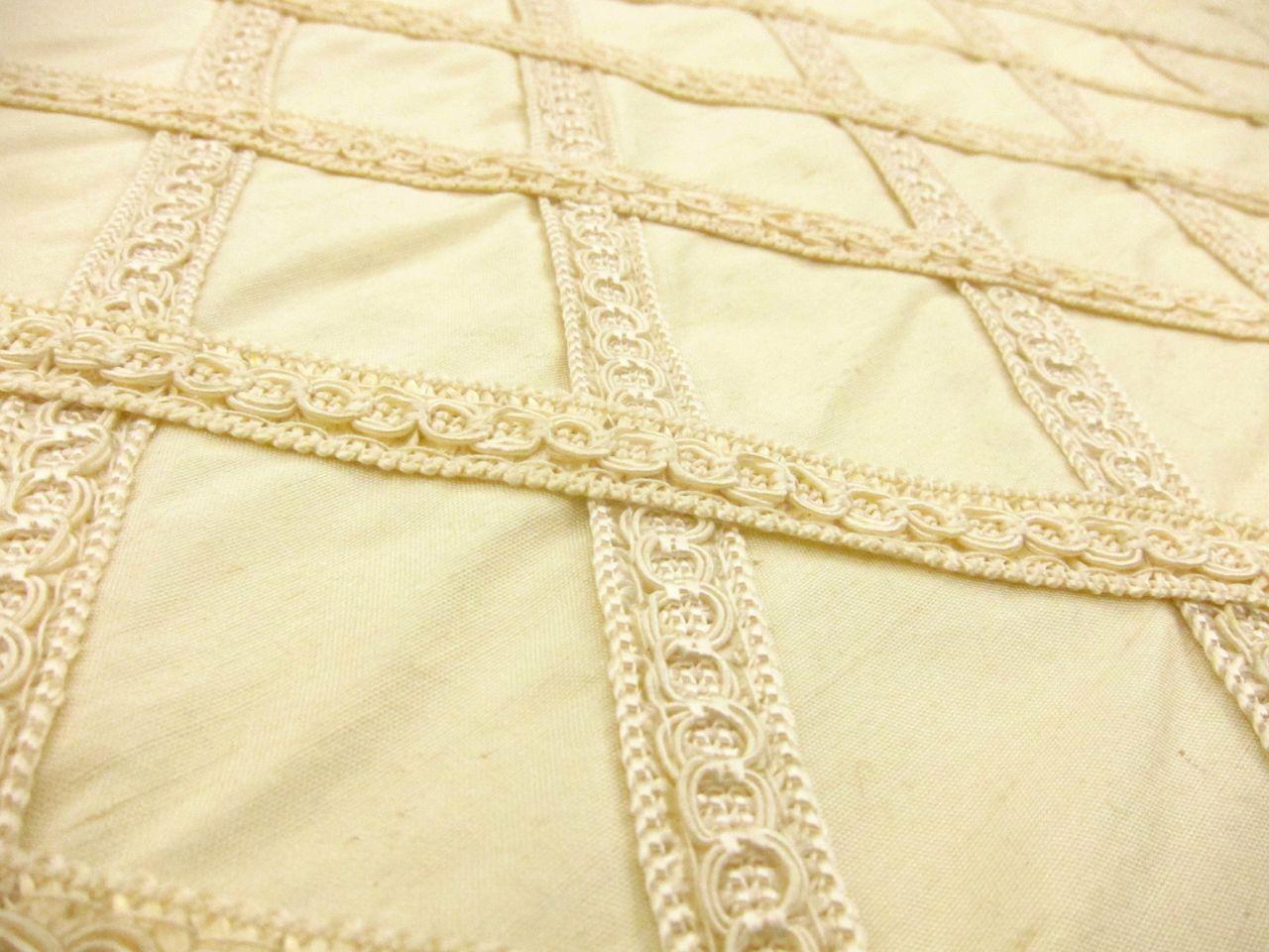 Trim Embroidered Silk Shantung2