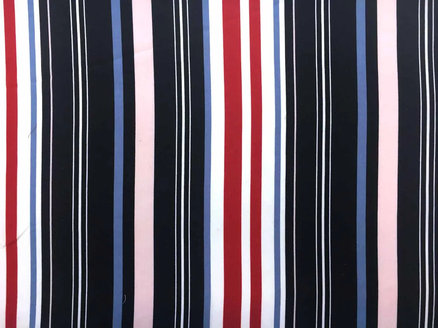 Poly Georgette Bar Code Stripe Print0