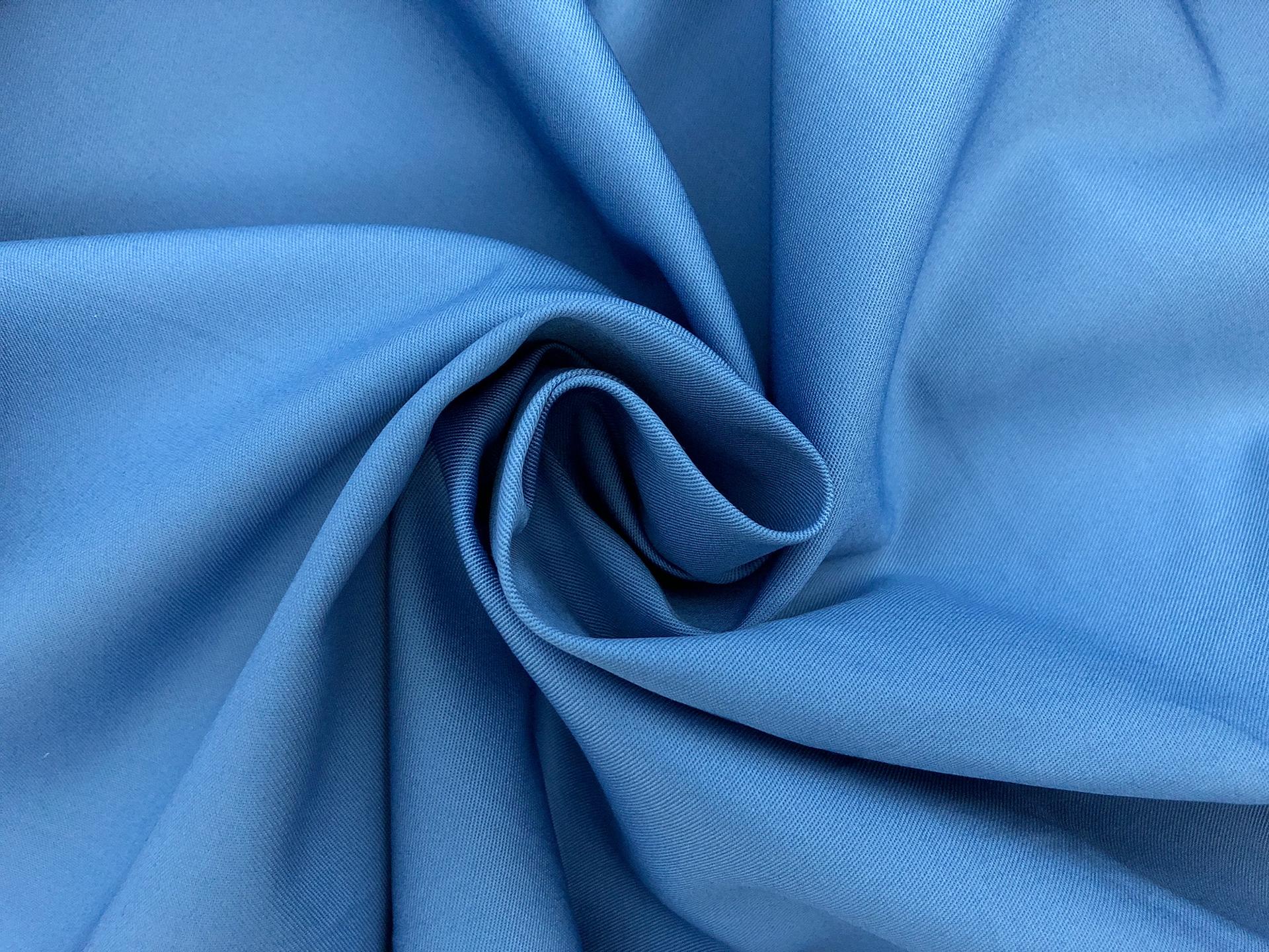 Combed Cotton Fineline Twill in Aegean 1