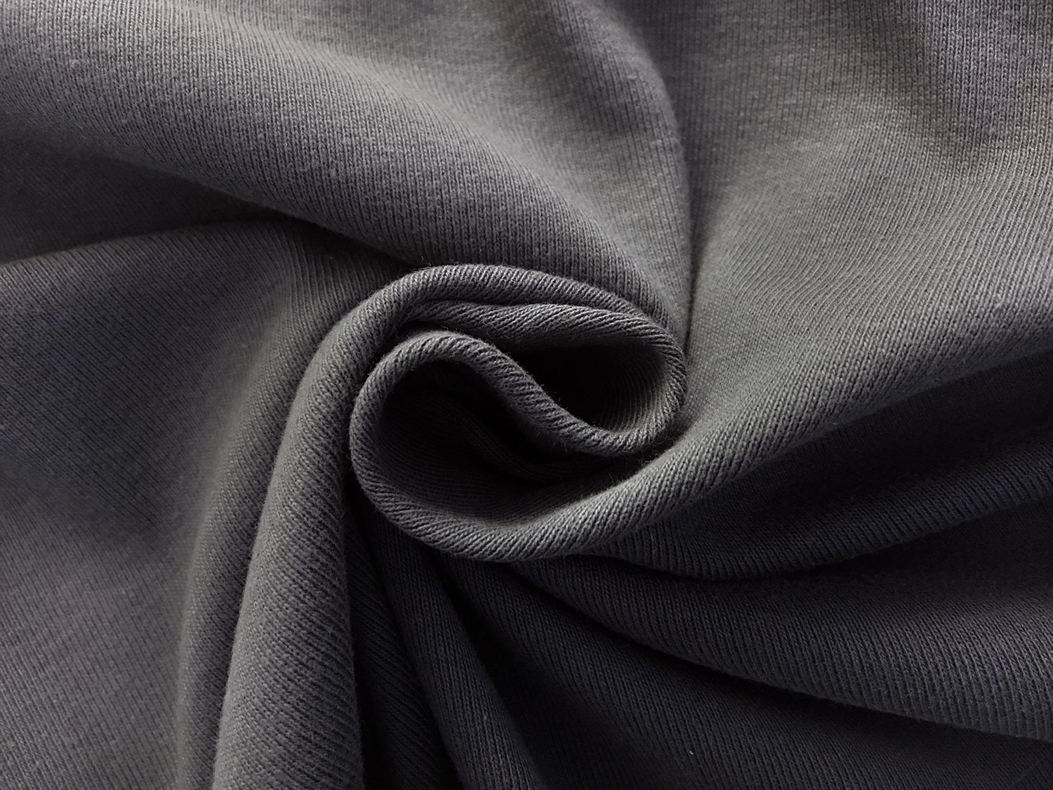 Japanese Cotton Tubular Rib Knit in Graphite1