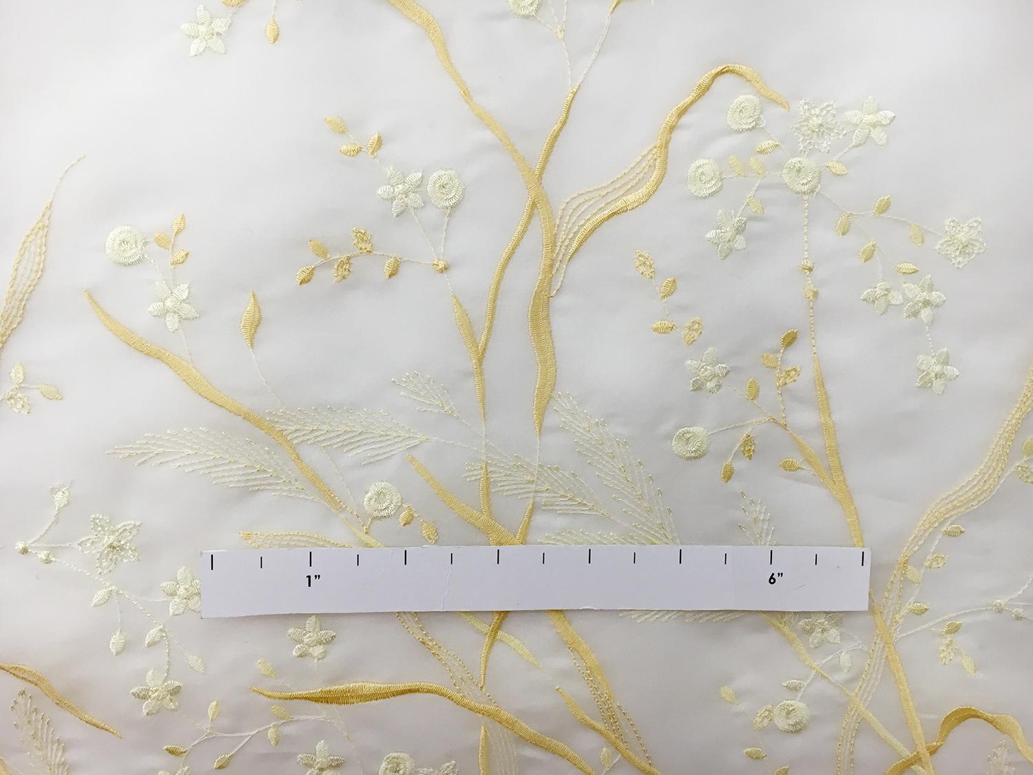 Silk Satin Organza with Degradé Embroidery1