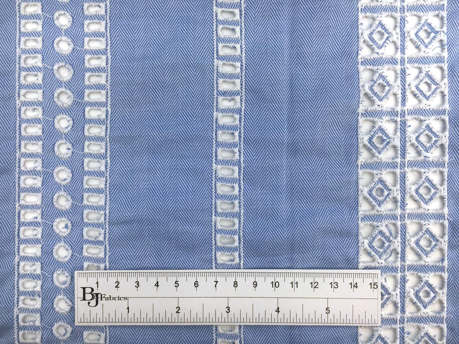 Japanese Cotton Eyelet over Herringbone2