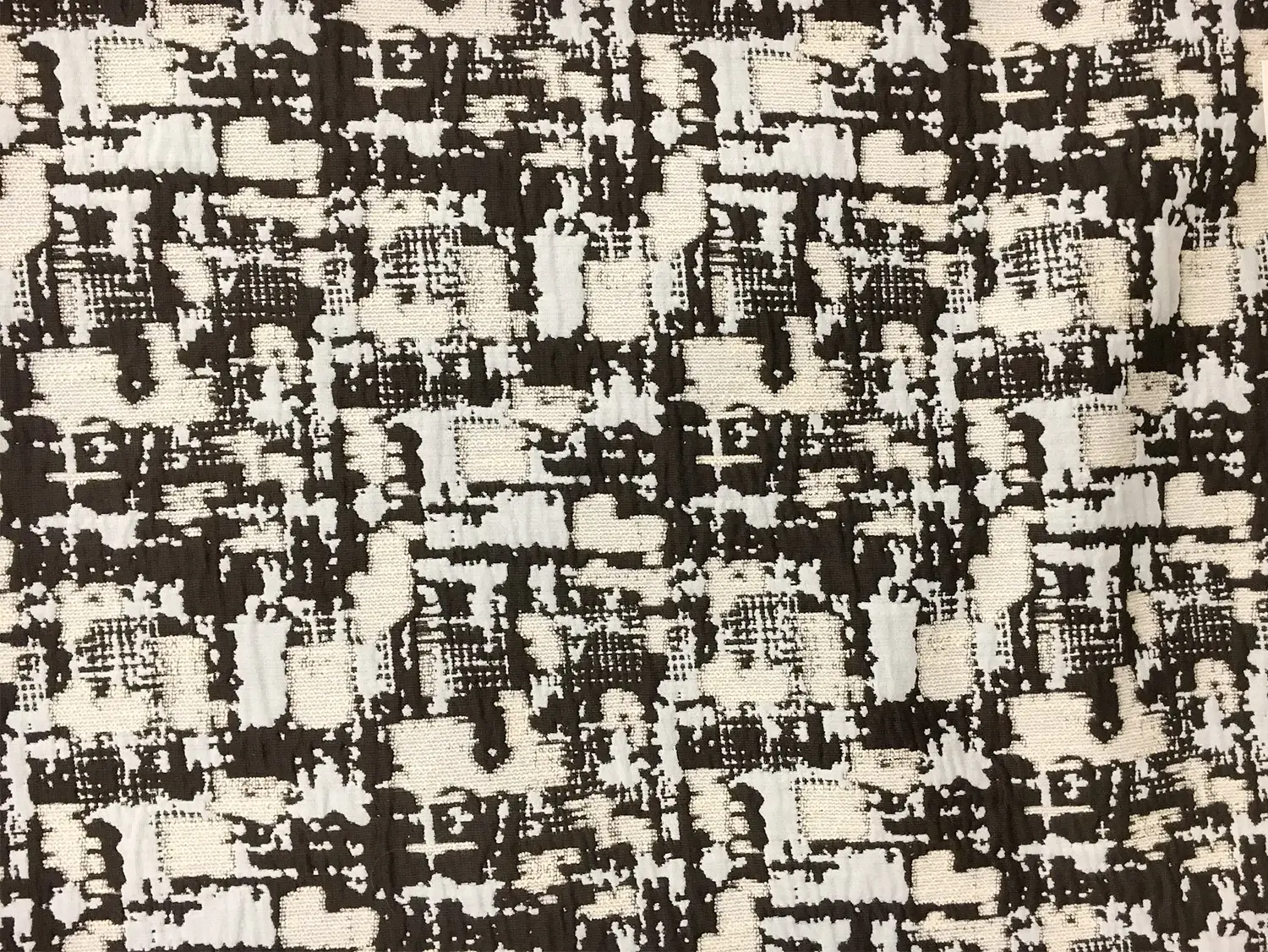 Abstract Geometric Brocade in Brown1