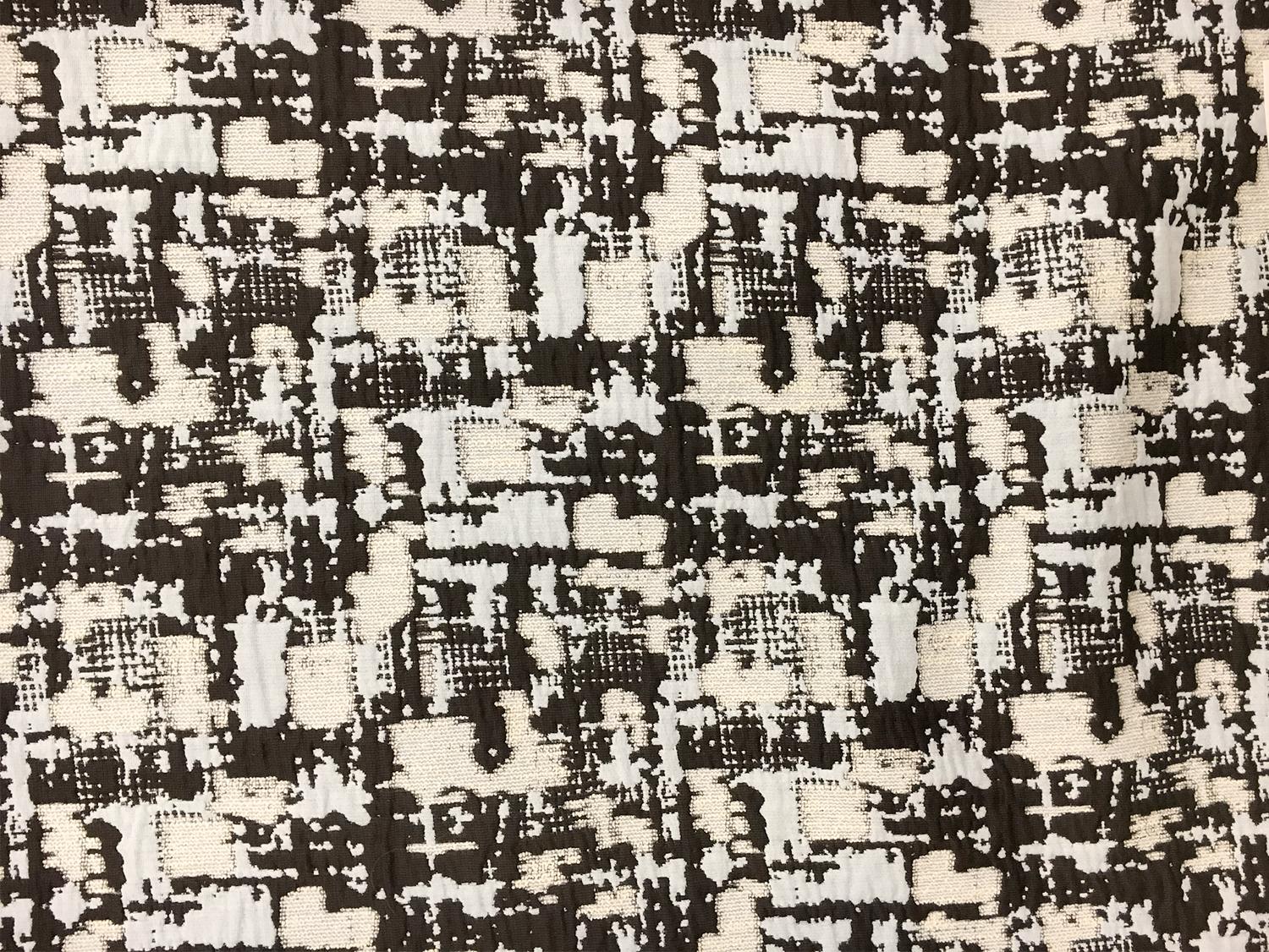 Abstract Geometric Brocade in Brown1