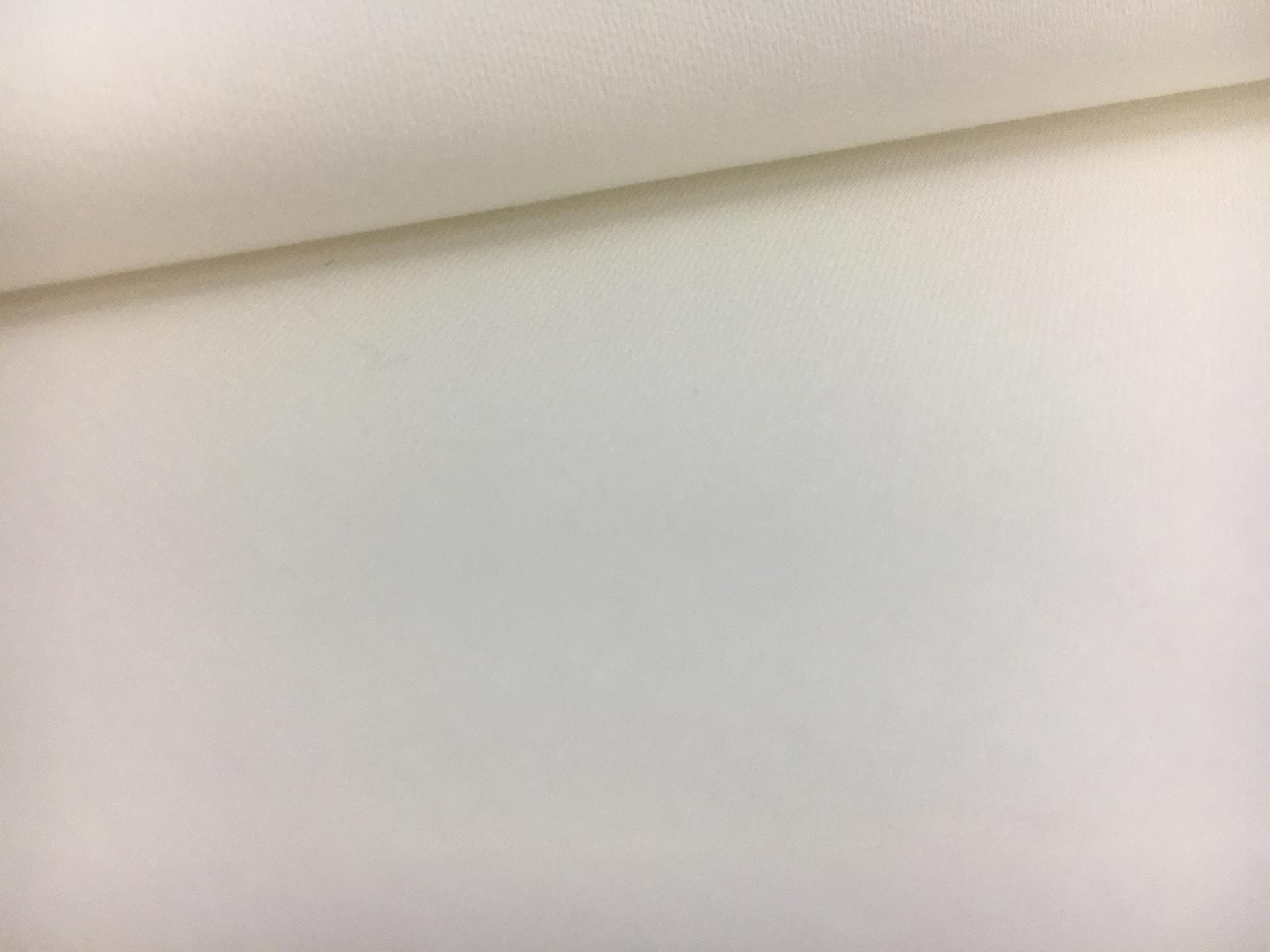 Cotton Blend Stretch Sateen in White2